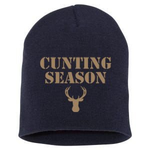 Cunting Season Hunting Season Deer Hunting Short Acrylic Beanie