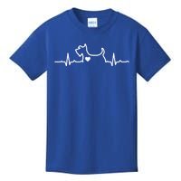 Cute Scottie Heart Heartbeat Scottish Terrier Gift Dog Lover Gift Kids T-Shirt