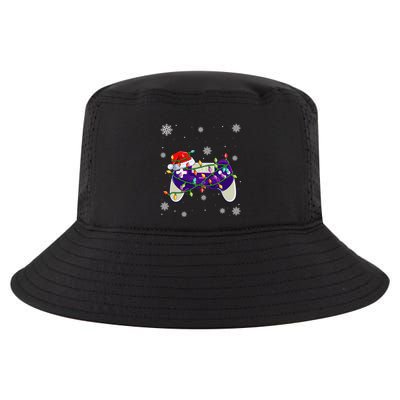 Christmas Santa Hat Video Gamer Controller Xmas Gift Cool Comfort Performance Bucket Hat