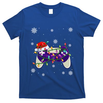 Christmas Santa Hat Video Gamer Controller Xmas Gift T-Shirt