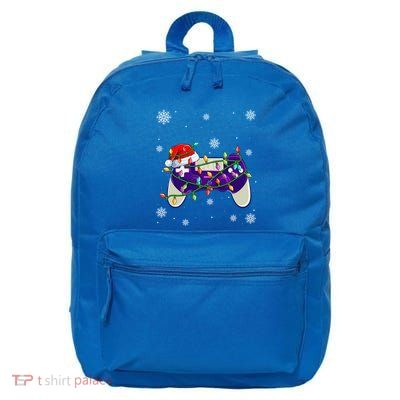 Christmas Santa Hat Video Gamer Controller Xmas Gift 16 in Basic Backpack