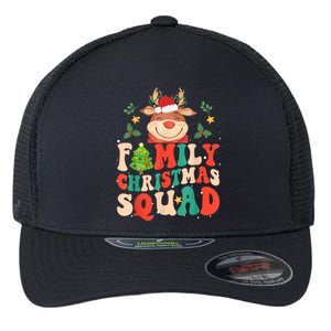 Cute Santa Hat Reindeer Family Christmas Squad Xmas Pajama Gift Flexfit Unipanel Trucker Cap