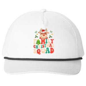 Cute Santa Hat Reindeer Family Christmas Squad Xmas Pajama Gift Snapback Five-Panel Rope Hat