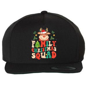 Cute Santa Hat Reindeer Family Christmas Squad Xmas Pajama Gift Wool Snapback Cap