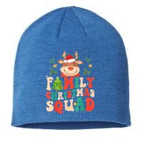 Cute Santa Hat Reindeer Family Christmas Squad Xmas Pajama Gift Sustainable Beanie