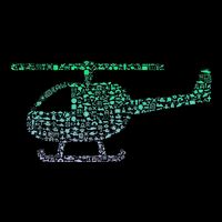 Chopper Silhouette Helicopter Pilot Helicopter Cooling Performance Crew T-Shirt