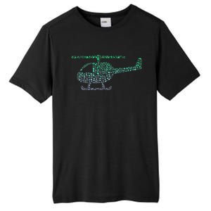 Chopper Silhouette Helicopter Pilot Helicopter Tall Fusion ChromaSoft Performance T-Shirt