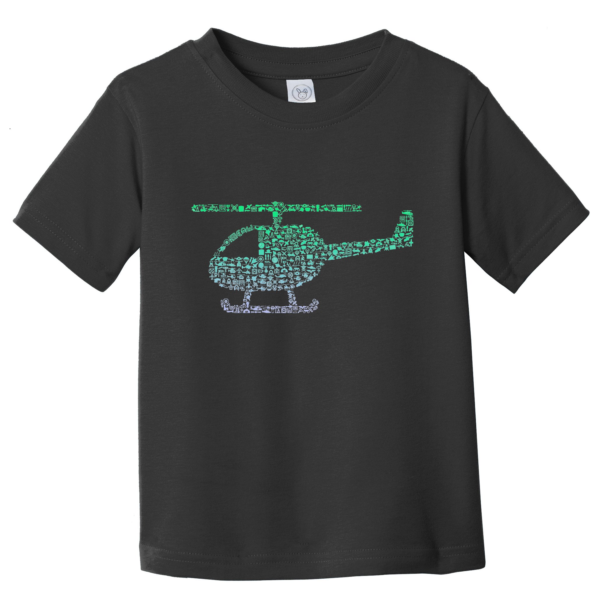 Chopper Silhouette Helicopter Pilot Helicopter Toddler T-Shirt
