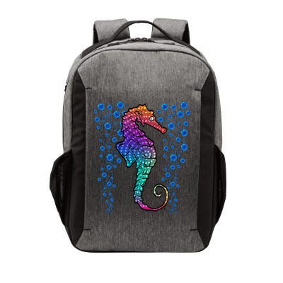 Colorful Sea Horse Print Ocean Vector Backpack