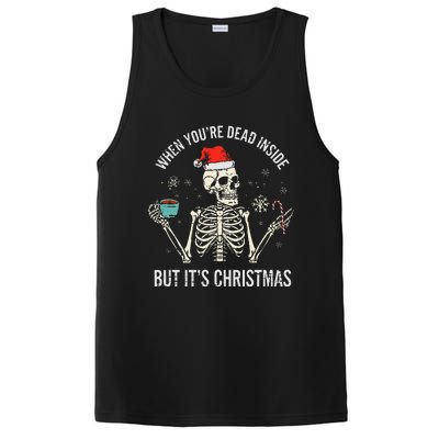 Christmas Skeleton Hot Chocolate Xmas PosiCharge Competitor Tank