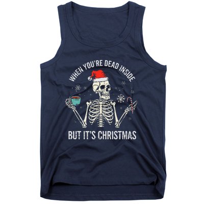 Christmas Skeleton Hot Chocolate Xmas Tank Top