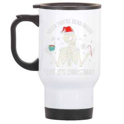 Christmas Skeleton Hot Chocolate Xmas Stainless Steel Travel Mug