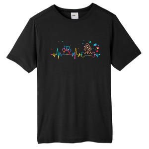 Cocker Spaniel Heartbeat Tie Dye Dog Lovers Tall Fusion ChromaSoft Performance T-Shirt