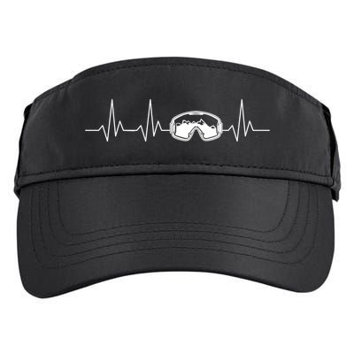 Colorado Ski Heartbeat Skiing Goggles Snow Mountain Winter Cute Gift Adult Drive Performance Visor