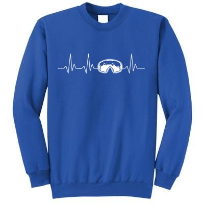 Colorado Ski Heartbeat Skiing Goggles Snow Mountain Winter Cute Gift Sweatshirt
