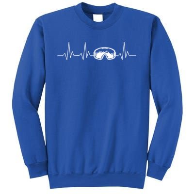 Colorado Ski Heartbeat Skiing Goggles Snow Mountain Winter Cute Gift Sweatshirt