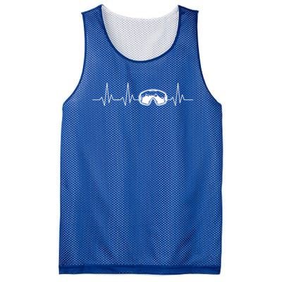 Colorado Ski Heartbeat Skiing Goggles Snow Mountain Winter Cute Gift Mesh Reversible Basketball Jersey Tank