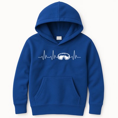 Colorado Ski Heartbeat Skiing Goggles Snow Mountain Winter Cute Gift Kids Hoodie
