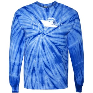 Cruise Ship Heartbeat Family Cruise Gift Tie-Dye Long Sleeve Shirt