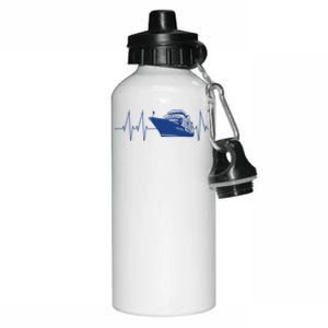 Cruise Ship Heartbeat Family Cruise Gift Aluminum Water Bottle