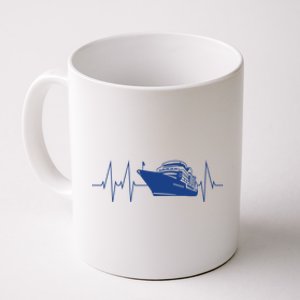 Cruise Ship Heartbeat Family Cruise Gift Coffee Mug