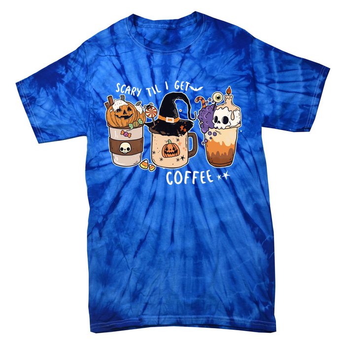 Cute Spooky Halloween Pumpkin S Coffee Gift Tie-Dye T-Shirt