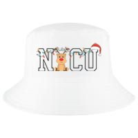 Cute Santa Hat Reindeer Christmas Light Xmas Nicu Nurse Cool Comfort Performance Bucket Hat