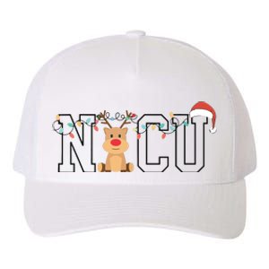 Cute Santa Hat Reindeer Christmas Light Xmas Nicu Nurse Yupoong Adult 5-Panel Trucker Hat