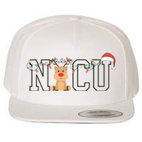 Cute Santa Hat Reindeer Christmas Light Xmas Nicu Nurse Wool Snapback Cap