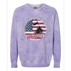 Celebrating Service Honoring Sacrifice Patriot Colorblast Crewneck Sweatshirt