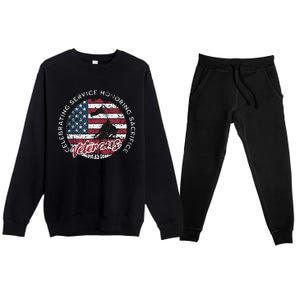 Celebrating Service Honoring Sacrifice Patriot Premium Crewneck Sweatsuit Set