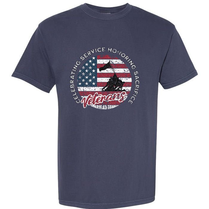 Celebrating Service Honoring Sacrifice Patriot Garment-Dyed Heavyweight T-Shirt