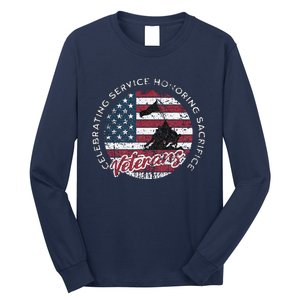 Celebrating Service Honoring Sacrifice Patriot Long Sleeve Shirt