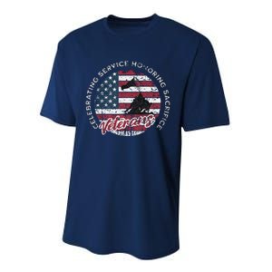 Celebrating Service Honoring Sacrifice Patriot Performance Sprint T-Shirt