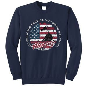 Celebrating Service Honoring Sacrifice Patriot Tall Sweatshirt