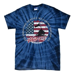 Celebrating Service Honoring Sacrifice Patriot Tie-Dye T-Shirt