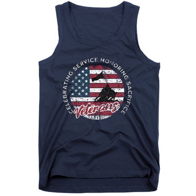 Celebrating Service Honoring Sacrifice Patriot Tank Top