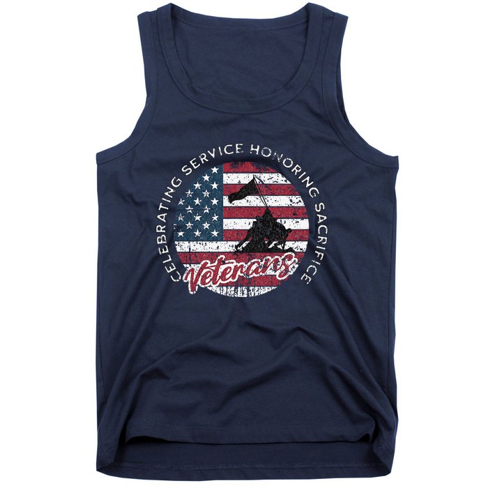 Celebrating Service Honoring Sacrifice Patriot Tank Top