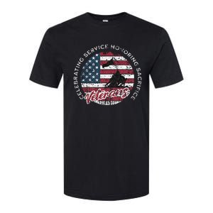 Celebrating Service Honoring Sacrifice Patriot Softstyle CVC T-Shirt