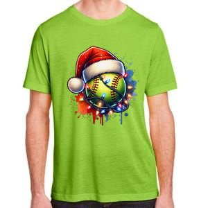 Christmas Softball Holiday Softball Player Xmas Adult ChromaSoft Performance T-Shirt