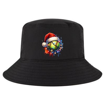 Christmas Softball Holiday Softball Player Xmas Cool Comfort Performance Bucket Hat