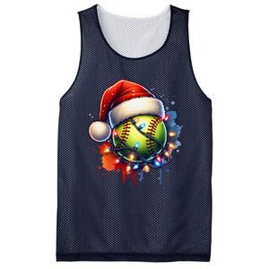 Christmas Softball Holiday Softball Player Xmas Mesh Reversible Basketball Jersey Tank