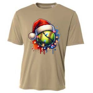 Christmas Softball Holiday Softball Player Xmas Cooling Performance Crew T-Shirt