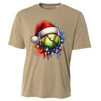 Christmas Softball Holiday Softball Player Xmas Cooling Performance Crew T-Shirt