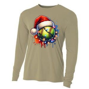 Christmas Softball Holiday Softball Player Xmas Cooling Performance Long Sleeve Crew