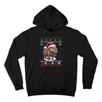 Capybara Santa Hat Ugly Christmas Sweater Xmas Hoodie