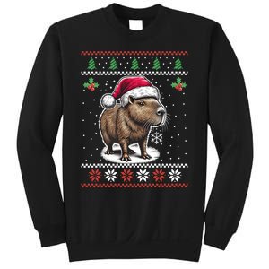 Capybara Santa Hat Ugly Christmas Sweater Xmas Sweatshirt