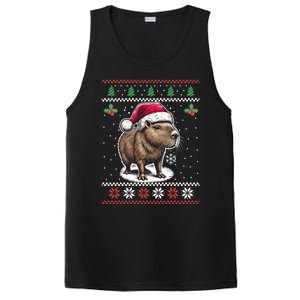 Capybara Santa Hat Ugly Christmas Sweater Xmas PosiCharge Competitor Tank