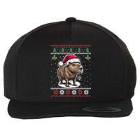 Capybara Santa Hat Ugly Christmas Sweater Xmas Wool Snapback Cap