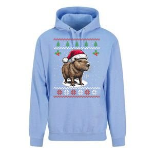 Capybara Santa Hat Ugly Christmas Sweater Xmas Unisex Surf Hoodie